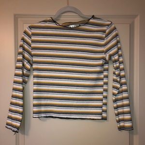 Stripped cropped shirt